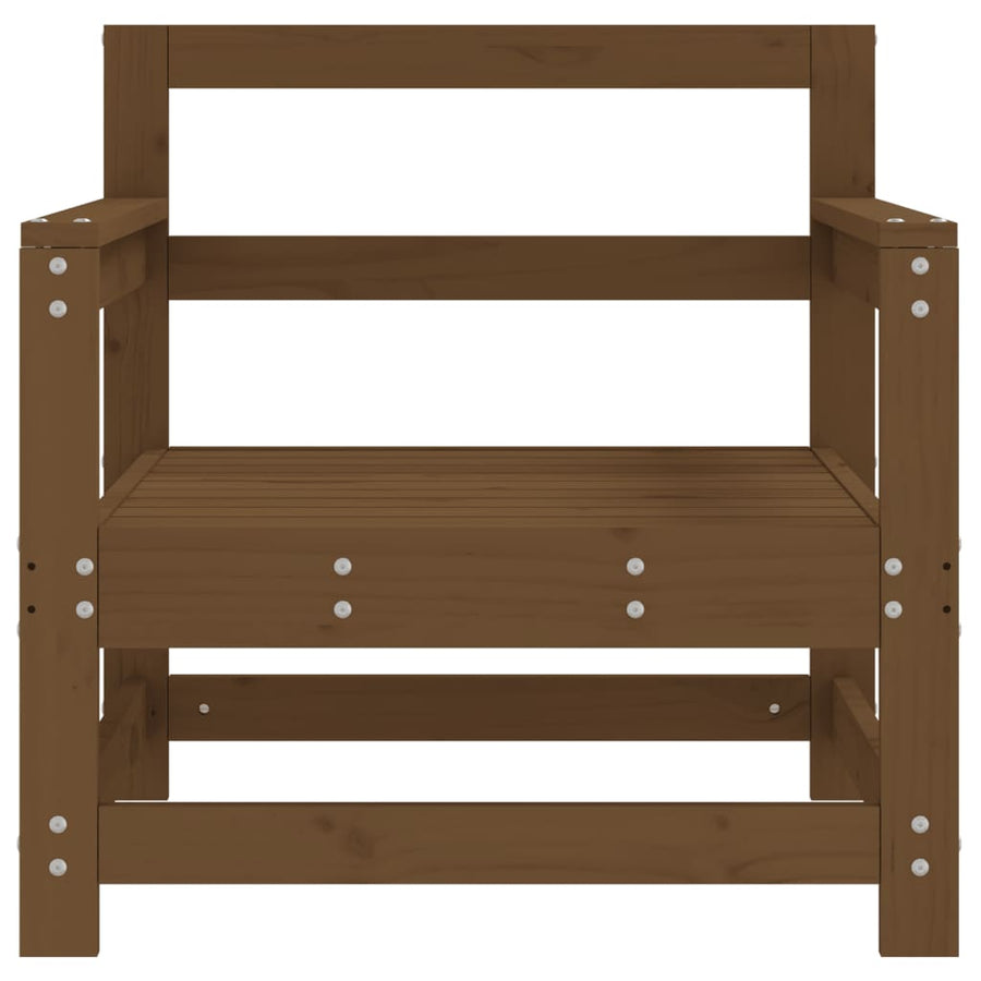 Tuinstoelen 2 st massief grenenhout honingbruin 1 Honingbruin grenenhout