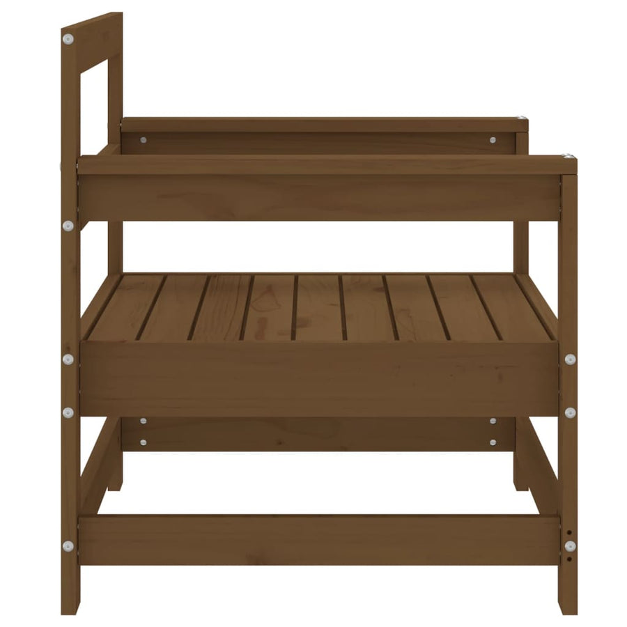 Tuinstoelen 2 st massief grenenhout honingbruin 1 Honingbruin grenenhout