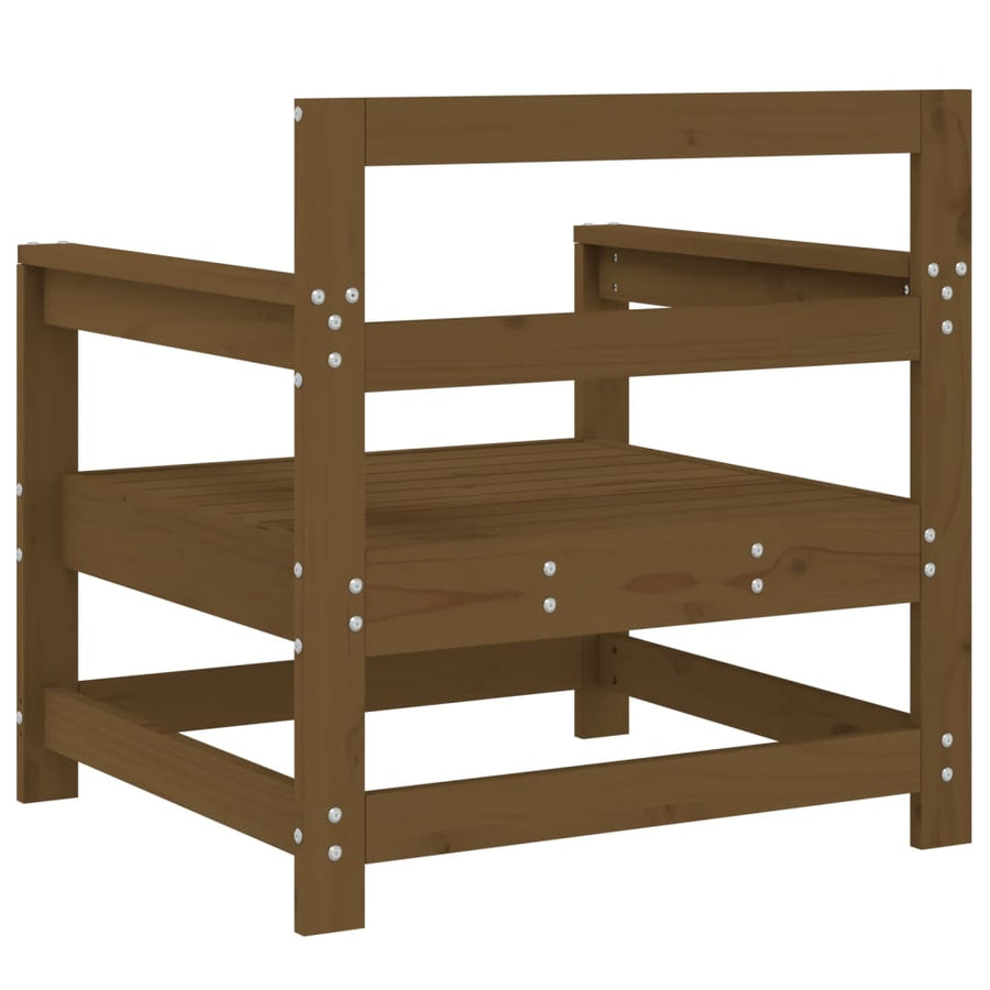 Tuinstoelen 2 st massief grenenhout honingbruin 1 Honingbruin grenenhout