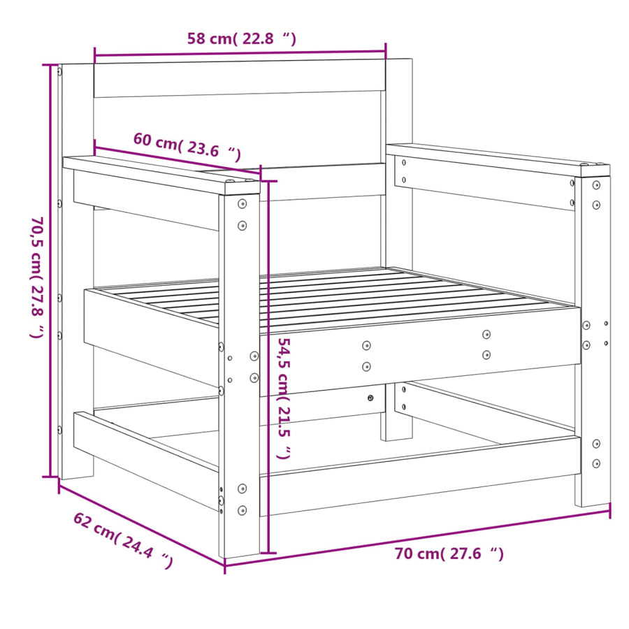 Tuinstoelen 2 st massief grenenhout honingbruin 1 Honingbruin grenenhout