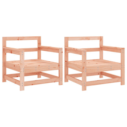Tuinstoelen 2 St Massief Douglashout Natuurlijk douglashout Fauteuil
