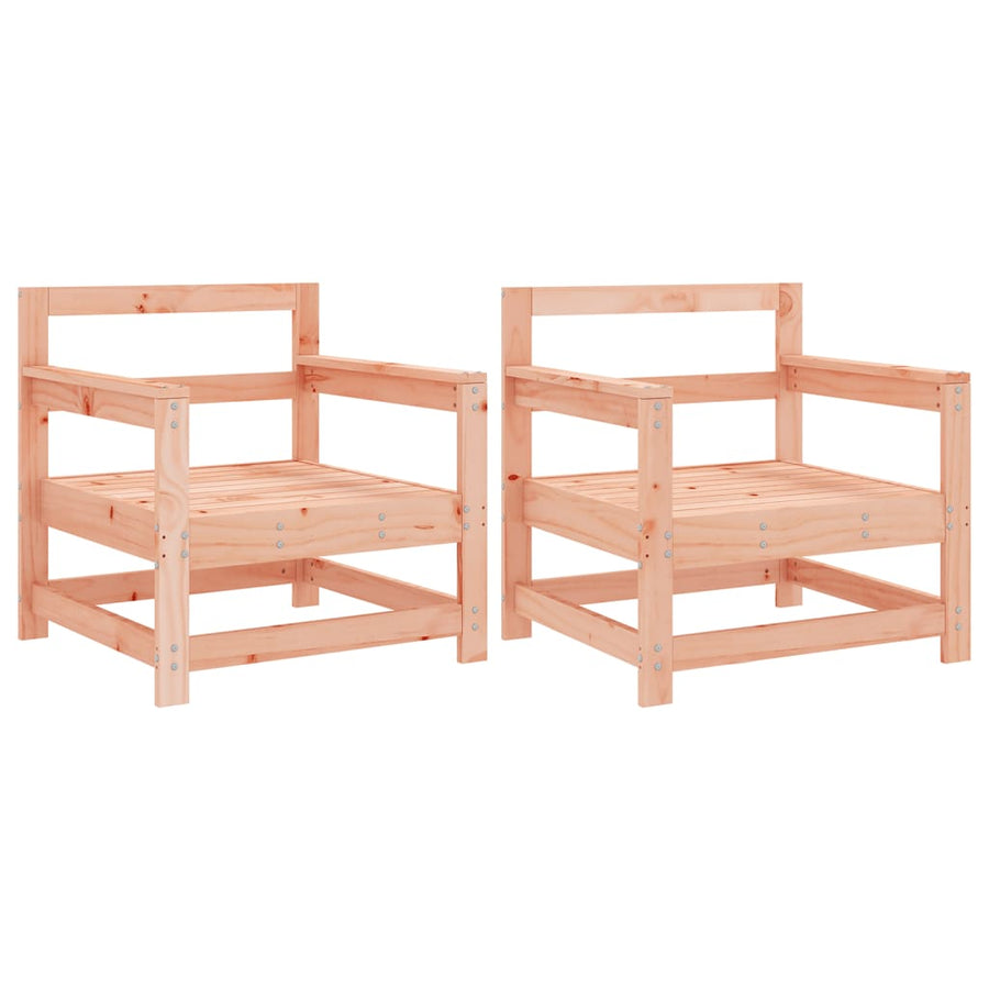 Tuinstoelen 2 St Massief Douglashout Natuurlijk douglashout Fauteuil