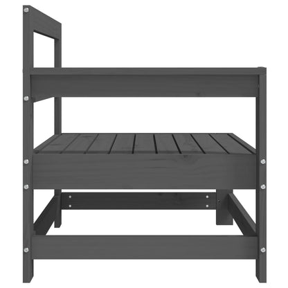 Tuinhoekbanken 2 St Massief Grenenhout Grijs Grijs grenenhout Hoekbank (2 st)