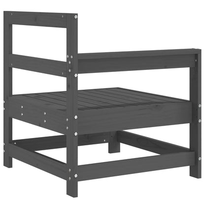 Tuinhoekbanken 2 St Massief Grenenhout Grijs Grijs grenenhout Hoekbank (2 st)