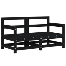 Tuinhoekbanken 2 St Massief Grenenhout Zwart Zwart grenenhout Hoekbank (2 st)