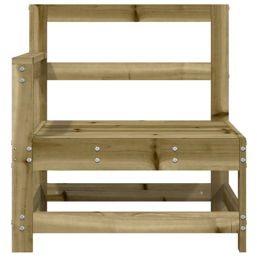 Tuinhoekbanken 2 St Geïmpregneerd Grenenhout Naturel geïmpregneerd Hoekbank (2 st)