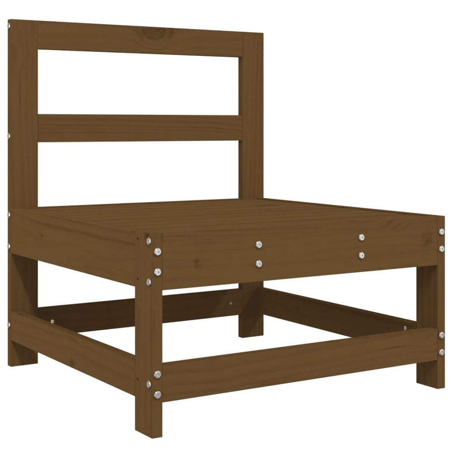 Tuinmiddenbanken 2 St Massief Grenenhout Honingbruin Honingbruin grenenhout Middenbank (2 st)