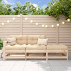 Loungeset 3-delig massief grenenhout