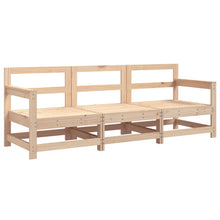 3-Delige Loungeset Massief Grenenhout Natuurlijk grenenhout 2x hoek + midden