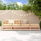 Loungeset massief grenenhout 4-delig