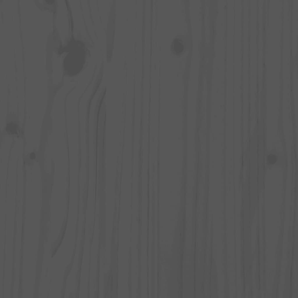 4-Delige Loungeset Massief Grenenhout Grijs Grijs grenenhout hoek + 2x midden + voetensteun