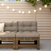 Garden Center Bench Solid Pine Honey Brown