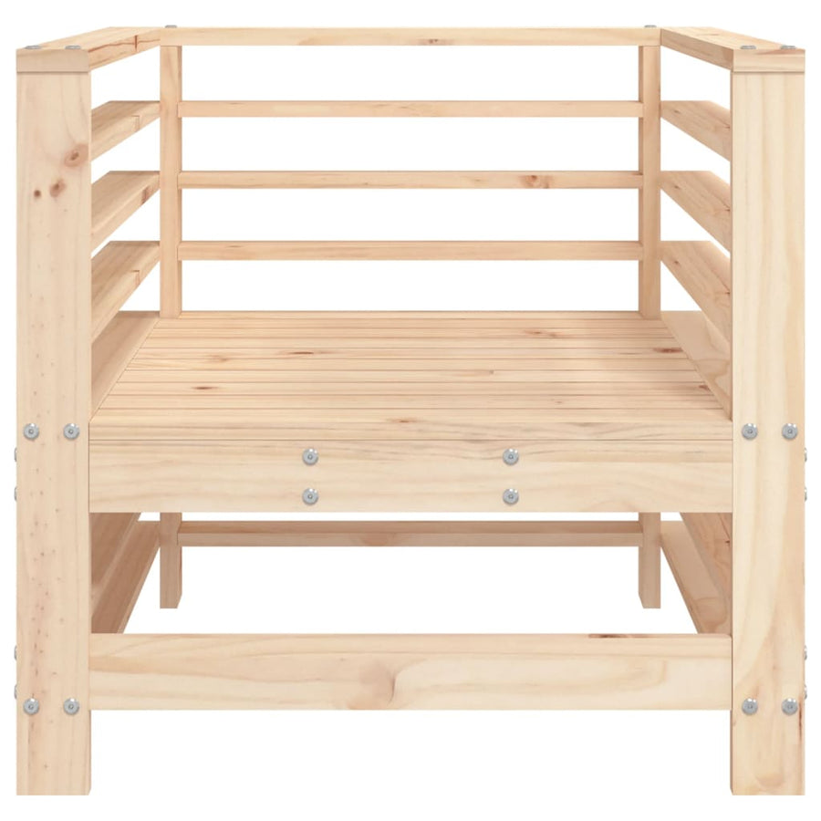 Tuinstoelen 2 St Massief Grenenhout Natuurlijk grenenhout Armstoel (2 st)