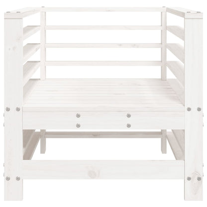 Tuinstoelen 2 St Massief Grenenhout Wit Wit grenenhout Armstoel (2 st)