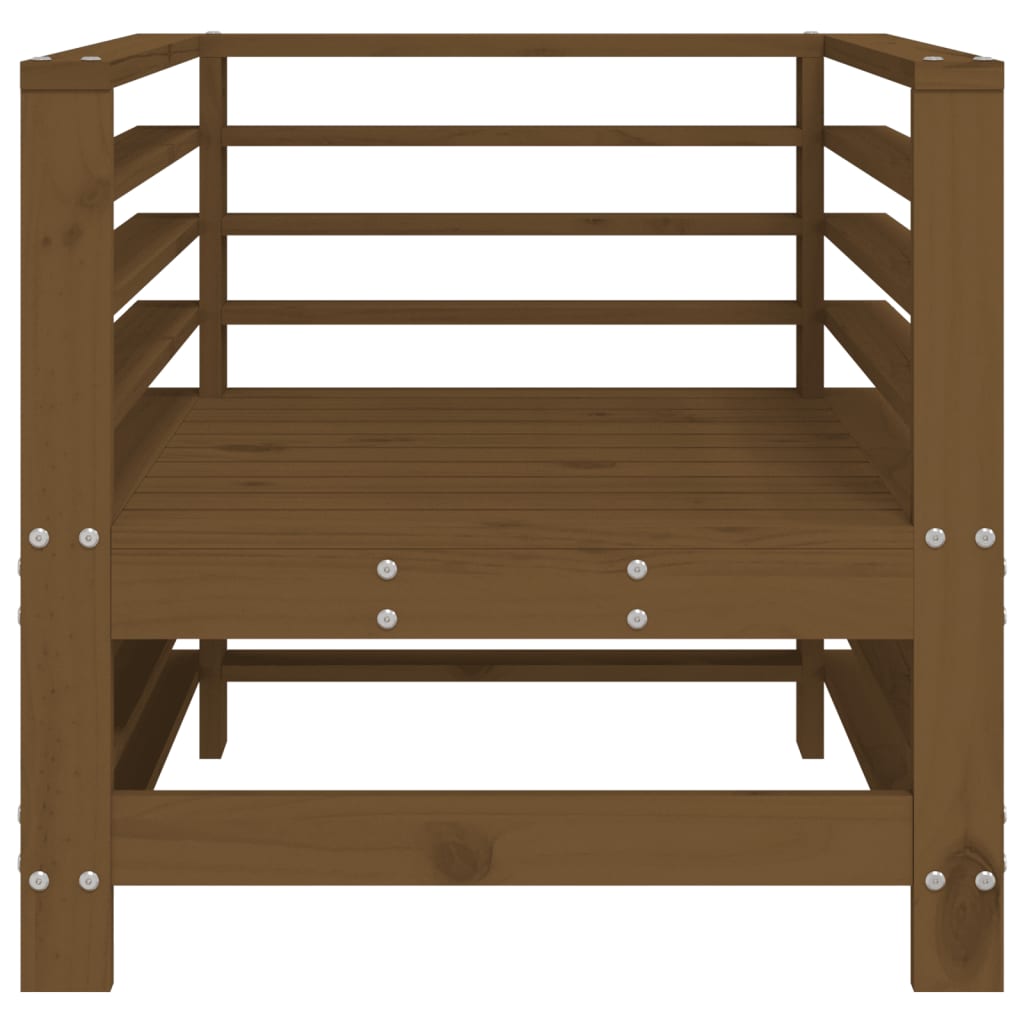 Tuinstoelen 2 St Massief Grenenhout Honingbruin Honingbruin grenenhout Armstoel (2 st)