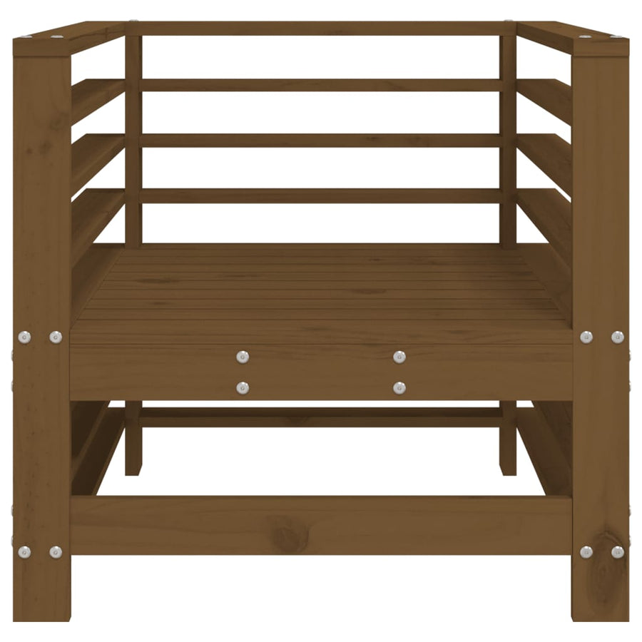 Tuinstoelen 2 St Massief Grenenhout Honingbruin Honingbruin grenenhout Armstoel (2 st)