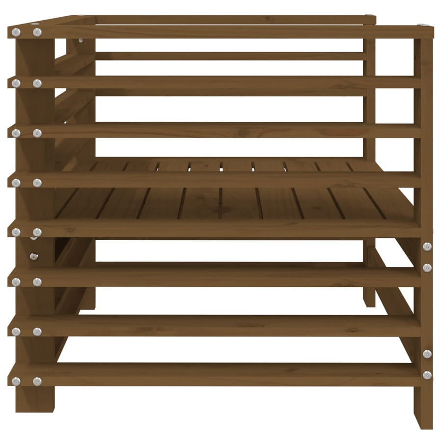 Tuinstoelen 2 St Massief Grenenhout Honingbruin Honingbruin grenenhout Armstoel (2 st)