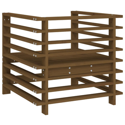 Tuinstoelen 2 St Massief Grenenhout Honingbruin Honingbruin grenenhout Armstoel (2 st)