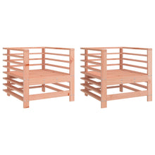 Tuinstoelen 2 St Massief Douglashout Natuurlijk douglashout Armstoel (2 st)
