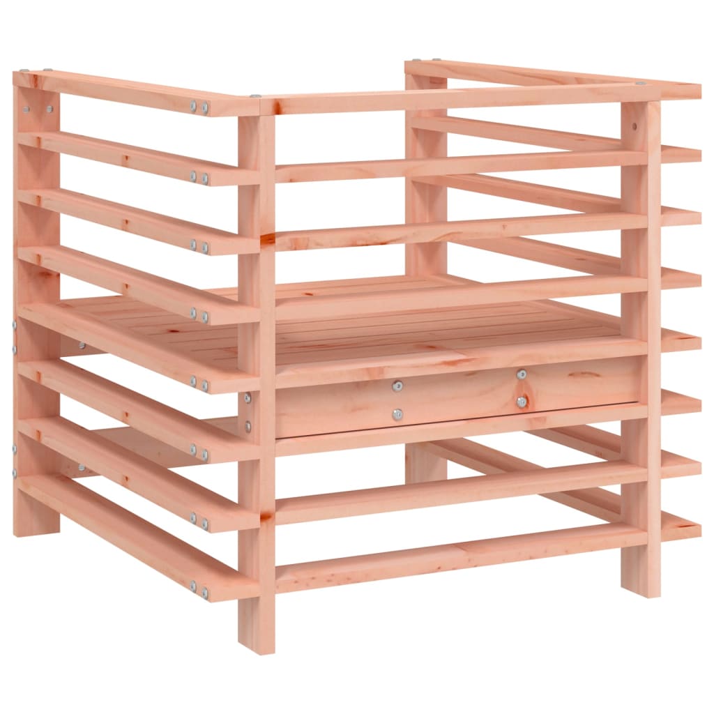 Tuinstoelen 2 St Massief Douglashout Natuurlijk douglashout Armstoel (2 st)