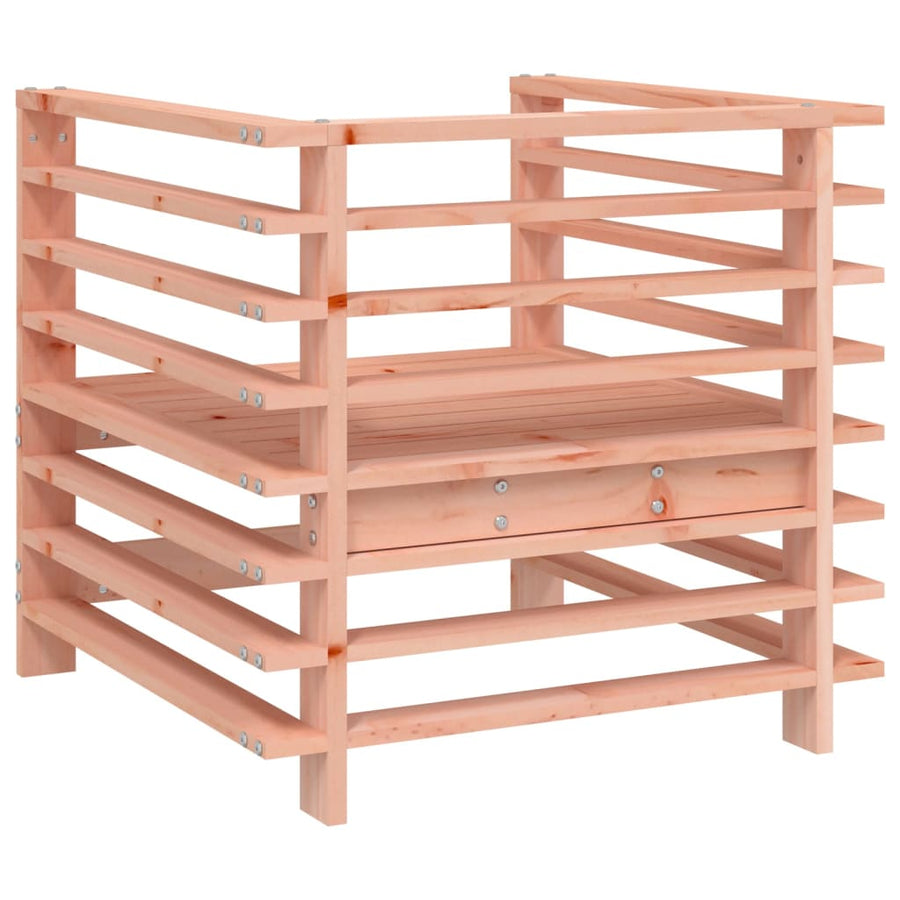 Tuinstoelen 2 St Massief Douglashout Natuurlijk douglashout Armstoel (2 st)