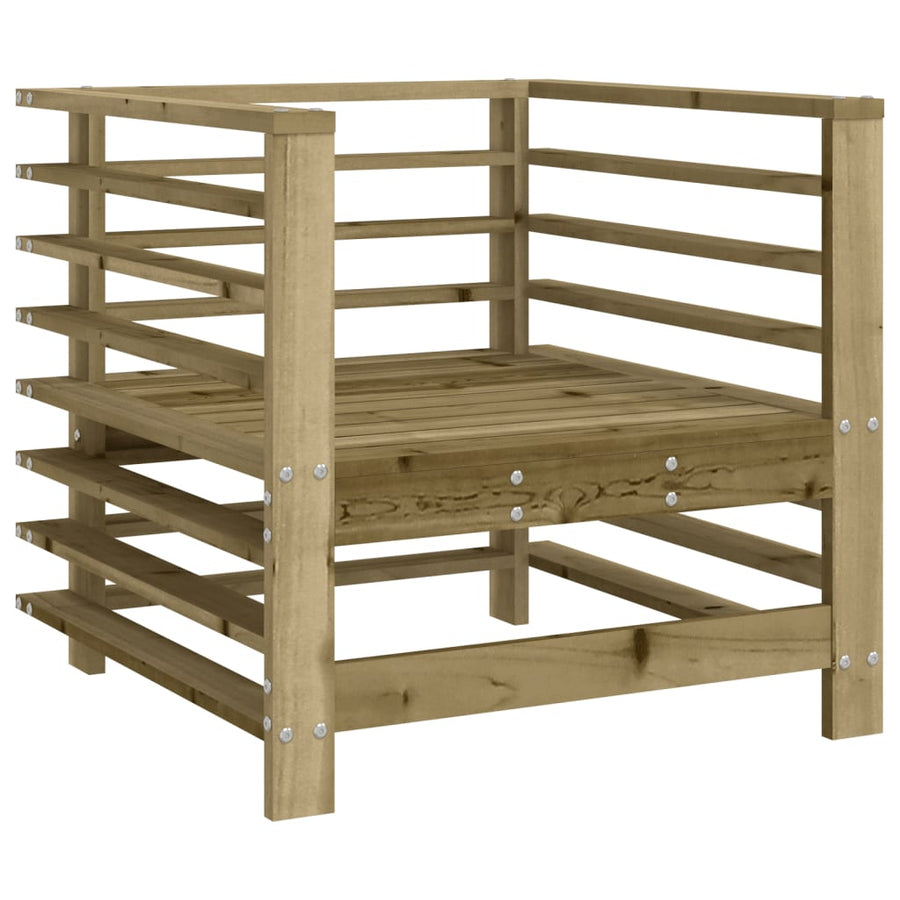 Tuinstoelen 2 St Geïmpregneerd Hout Naturel geïmpregneerd Armstoel (2 st)