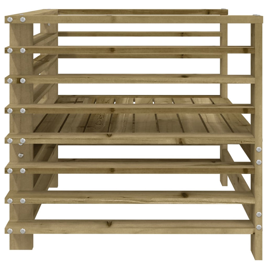Tuinstoelen 2 St Geïmpregneerd Hout Naturel geïmpregneerd Armstoel (2 st)