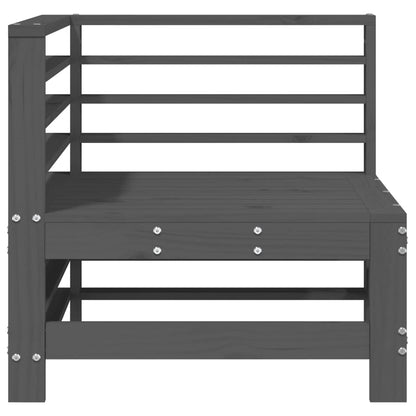 Tuinhoekbanken 2 St Massief Grenenhout Grijs Grijs grenenhout Hoekbank (2 st)