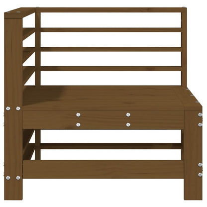 Tuinhoekbanken 2 St Massief Grenenhout Honingbruin Honingbruin grenenhout Hoekbank (2 st)