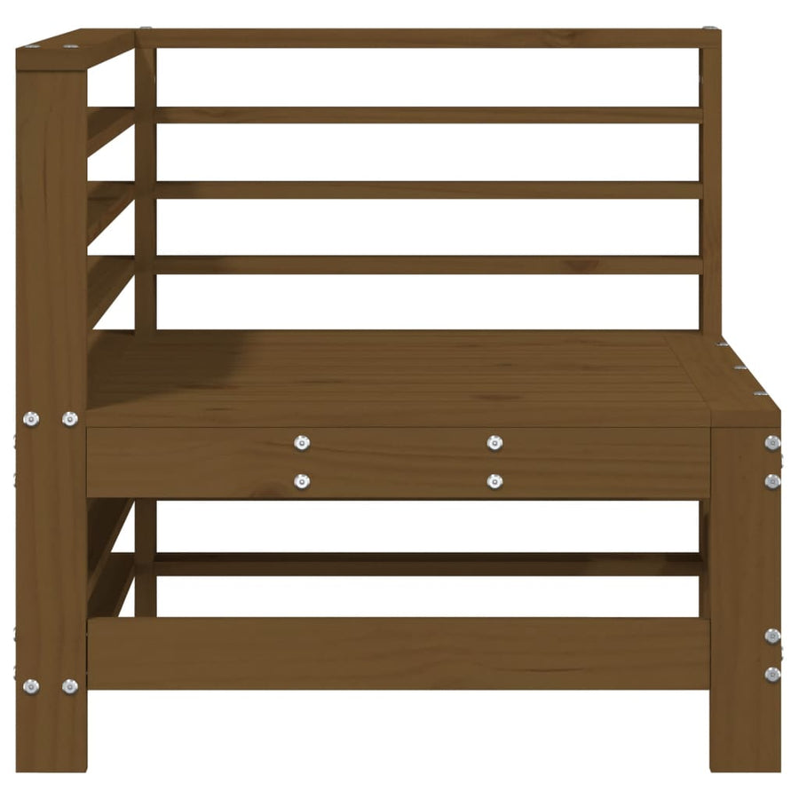 Tuinhoekbanken 2 St Massief Grenenhout Honingbruin Honingbruin grenenhout Hoekbank (2 st)