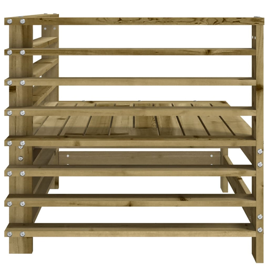 Tuinhoekbanken 2 St Geïmpregneerd Grenenhout Naturel geïmpregneerd Hoekbank (2 st)