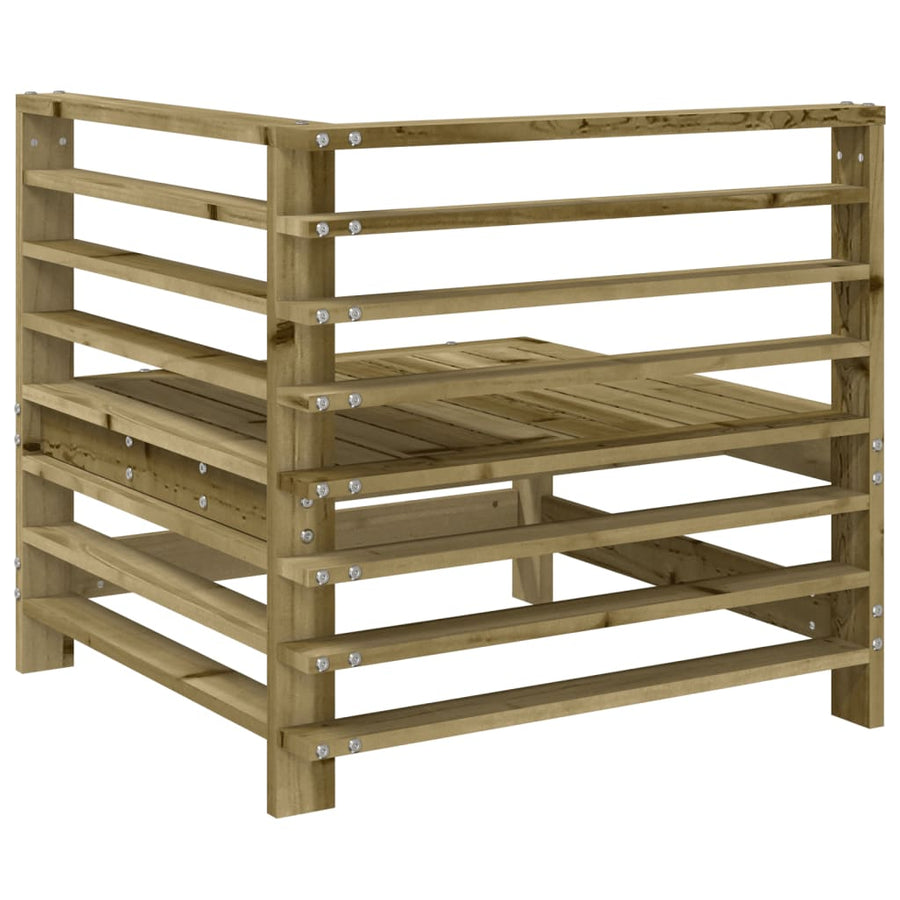 Tuinhoekbanken 2 St Geïmpregneerd Grenenhout Naturel geïmpregneerd Hoekbank (2 st)