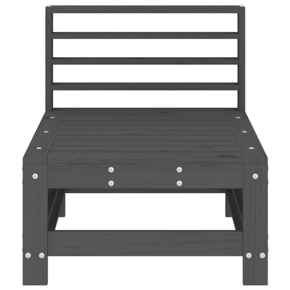 Tuinmiddenbanken 2 St Massief Grenenhout Grijs Grijs grenenhout Middenbank (2 st)