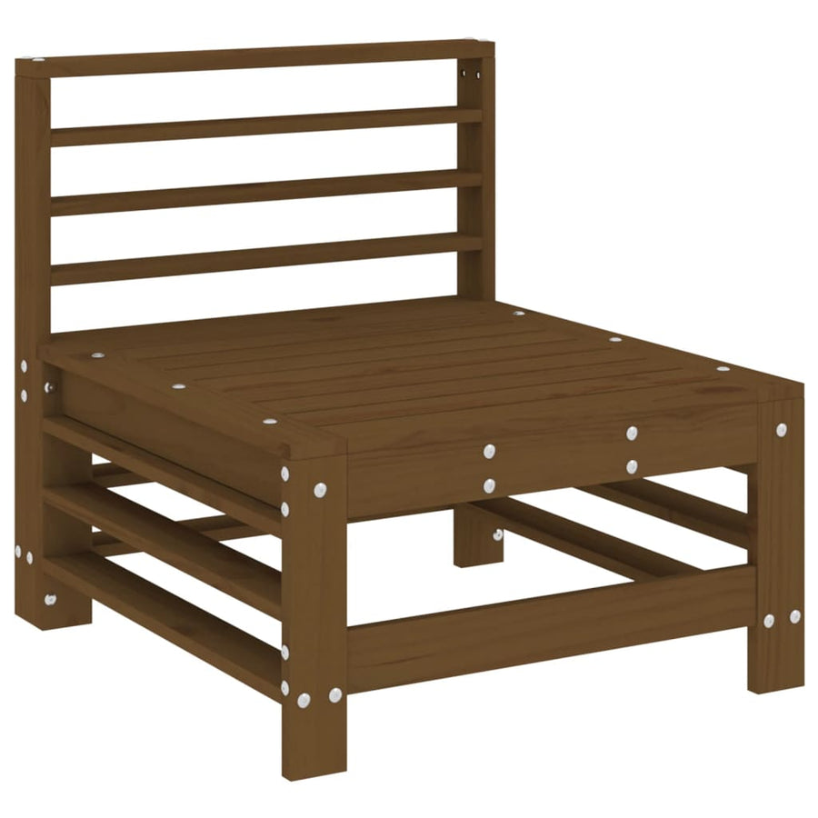 Tuinmiddenbanken 2 St Massief Grenenhout Honingbruin Honingbruin grenenhout Middenbank (2 st)