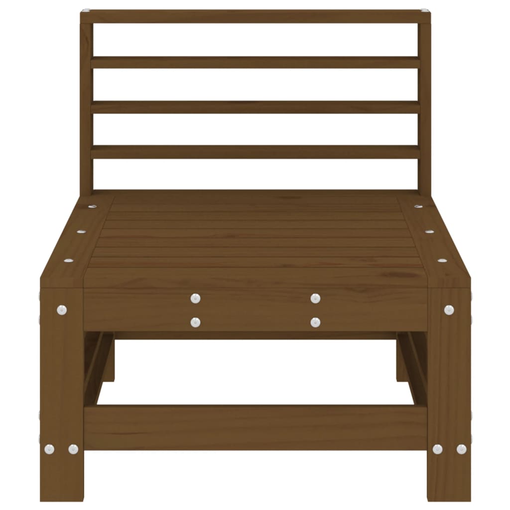 Tuinmiddenbanken 2 St Massief Grenenhout Honingbruin Honingbruin grenenhout Middenbank (2 st)