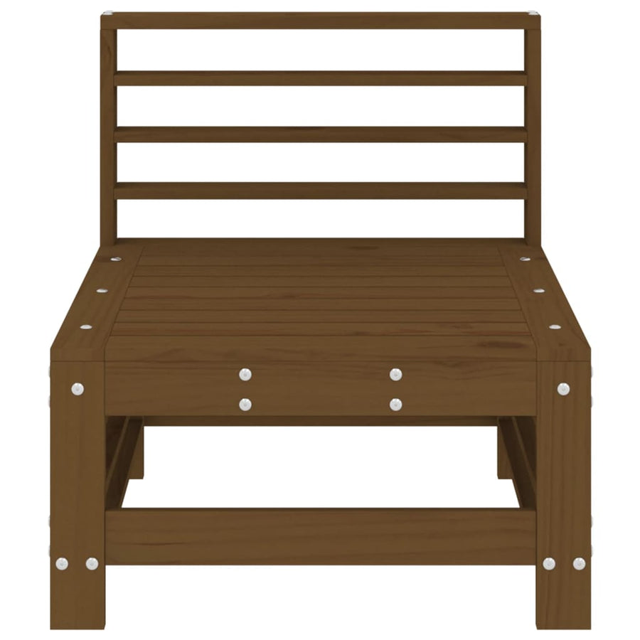 Tuinmiddenbanken 2 St Massief Grenenhout Honingbruin Honingbruin grenenhout Middenbank (2 st)