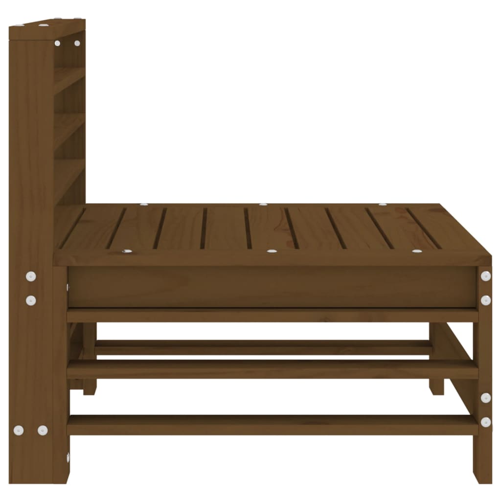 Tuinmiddenbanken 2 St Massief Grenenhout Honingbruin Honingbruin grenenhout Middenbank (2 st)