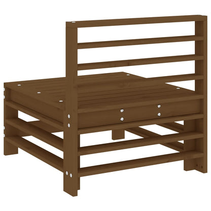 Tuinmiddenbanken 2 St Massief Grenenhout Honingbruin Honingbruin grenenhout Middenbank (2 st)