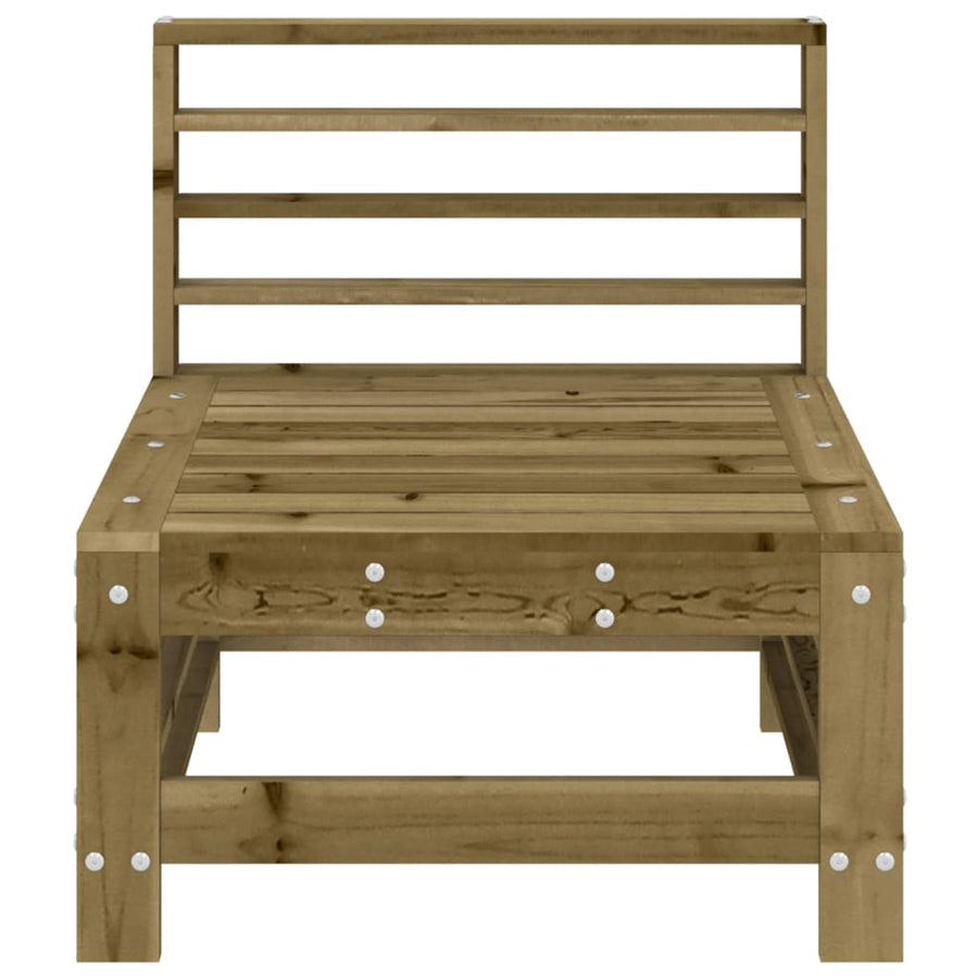Tuinmiddenbanken 2 St Geïmpregneerd Grenenhout Naturel geïmpregneerd Middenbank (2 st)