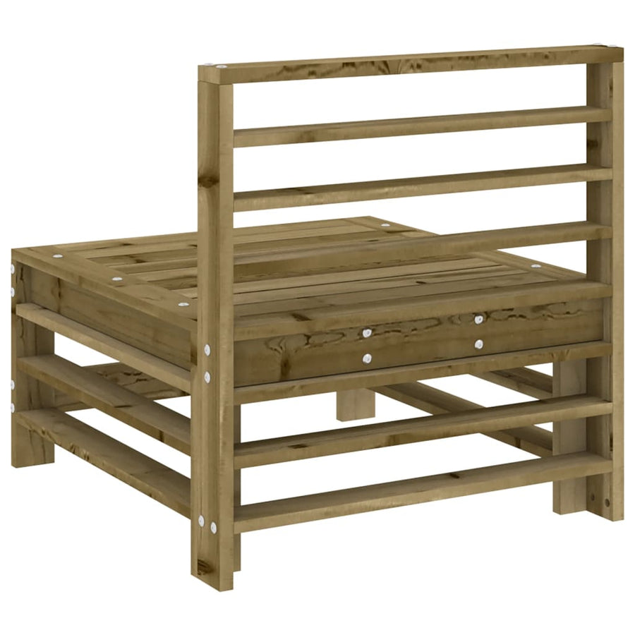 Tuinmiddenbanken 2 St Geïmpregneerd Grenenhout Naturel geïmpregneerd Middenbank (2 st)