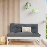 Garden bench 120x80 cm solid pine wood white