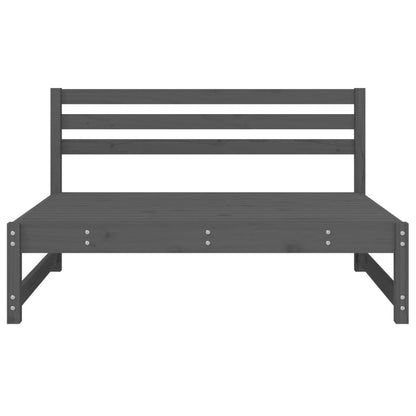 Tuin 20X80 Cm Massief Grenenhout Grijs Grijs grenenhout Middenbank