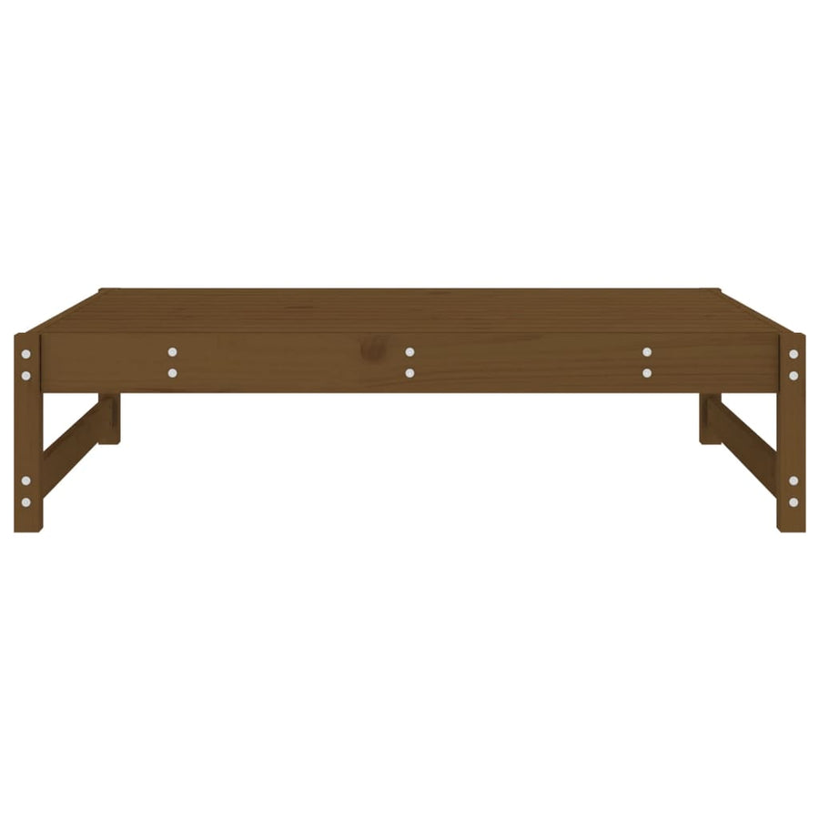 Tuinvoetenbank 20X80 Cm Massief Grenenhout Honingbruin Honingbruin grenenhout Voetensteun