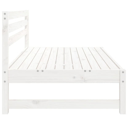 Tuinmiddenbanken 2 St 20X80 Cm Massief Grenenhout Wit Wit grenenhout Middenbank (2 st)