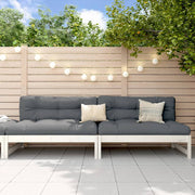 Modulaire tuinbank 120x80 cm massief grenenhout wit