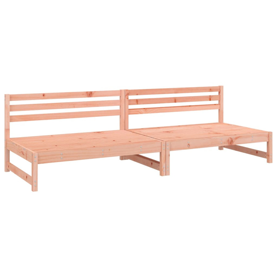 Tuinmiddenbanken 2 St 20X80 Cm Massief Douglashout Natuurlijk douglashout Middenbank (2 st)