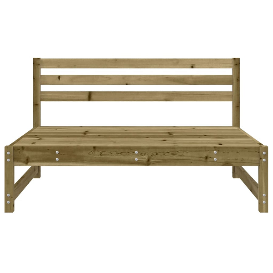 Tuinmiddenbanken 2 St 20X80 Cm Geïmpregneerd Grenenhout Naturel geïmpregneerd Middenbank (2 st)