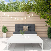Loungeset massief grenenhout 2-delig wit