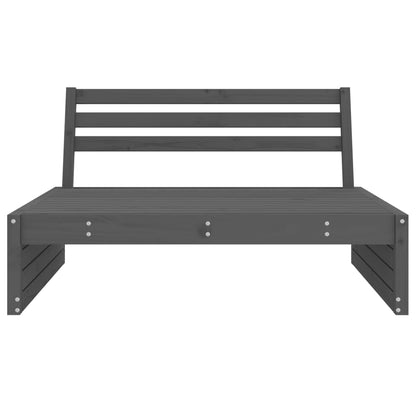 Tuin 20X80 Cm Massief Grenenhout Grijs Grijs grenenhout Middenbank