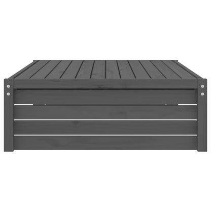 Tuinvoetenbank 20X80 Cm Massief Grenenhout Grijs Grijs grenenhout Voetensteun